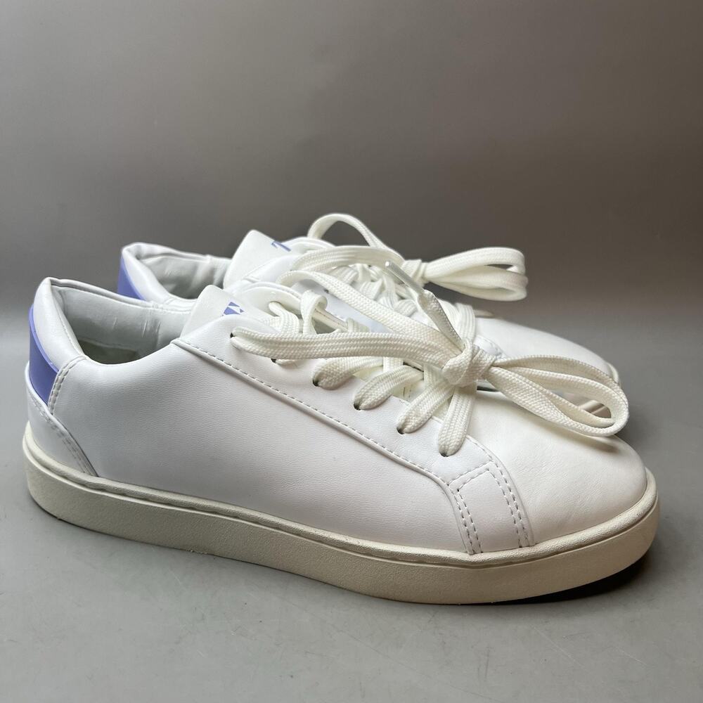 Thousand Fell Lace Up Vegan Walking Shoes Women Size 8 White Comfort Low Sneaker
